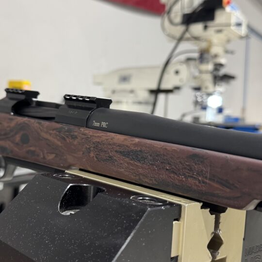 7 PRC / Impact 787 NBK Long  action/ McM Mountain tracker in McWalnut color